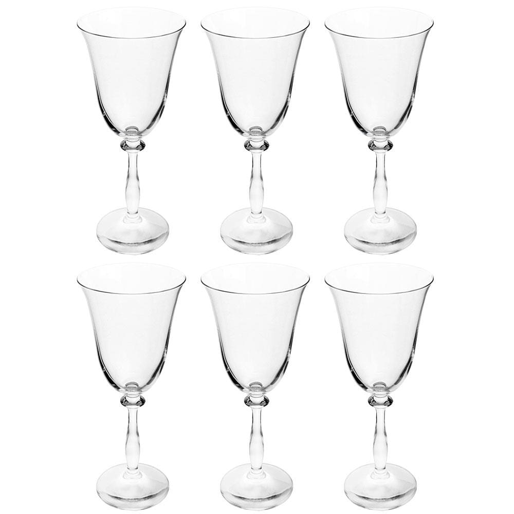 Conjunto de Taças para Vinho Tinto Bohemia Angela 250 ml em Cristal Ecológico - 6 Peças