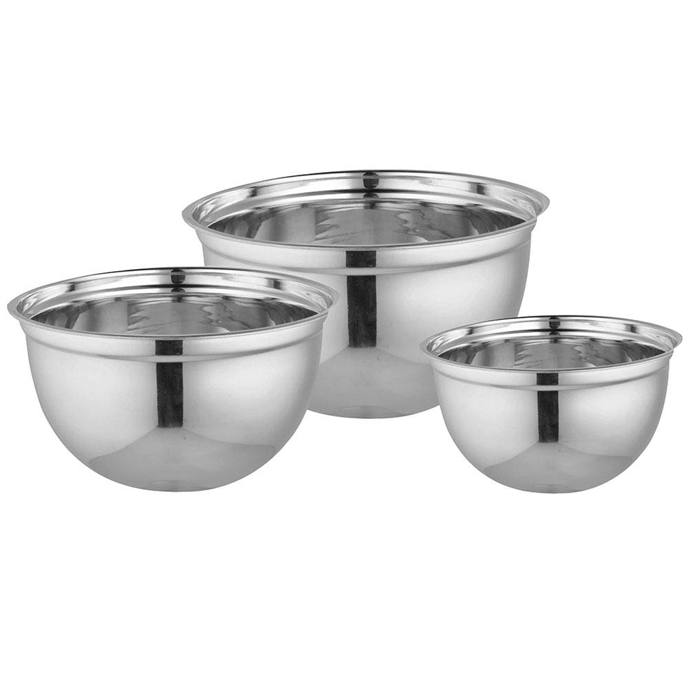 Conjunto de Bowls Light Metal Dynasty em Aço - 3 Peças