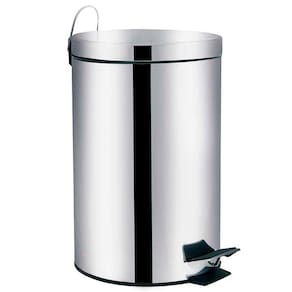 Lixeira Mor Agata com Pedal em Aço Inox e Polipropileno – 3L