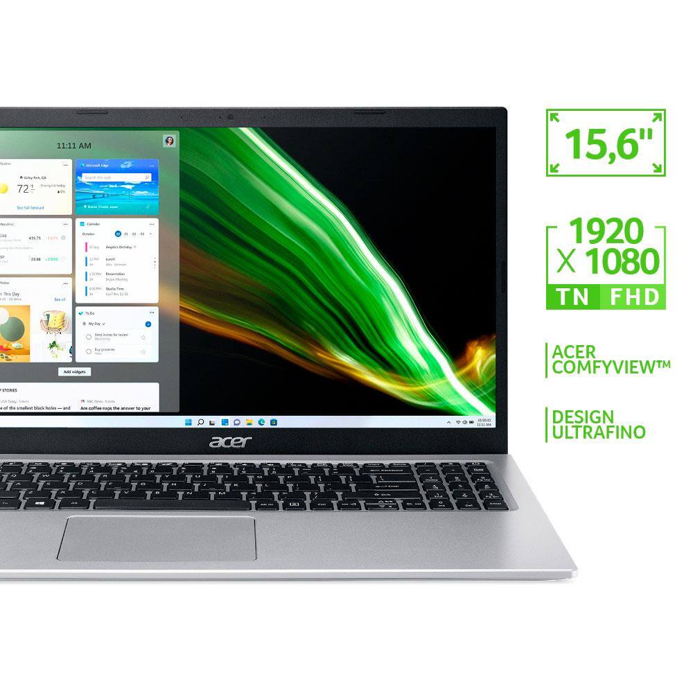 Notebook Acer Core i5-1135G7 8GB 256GB | Ponto