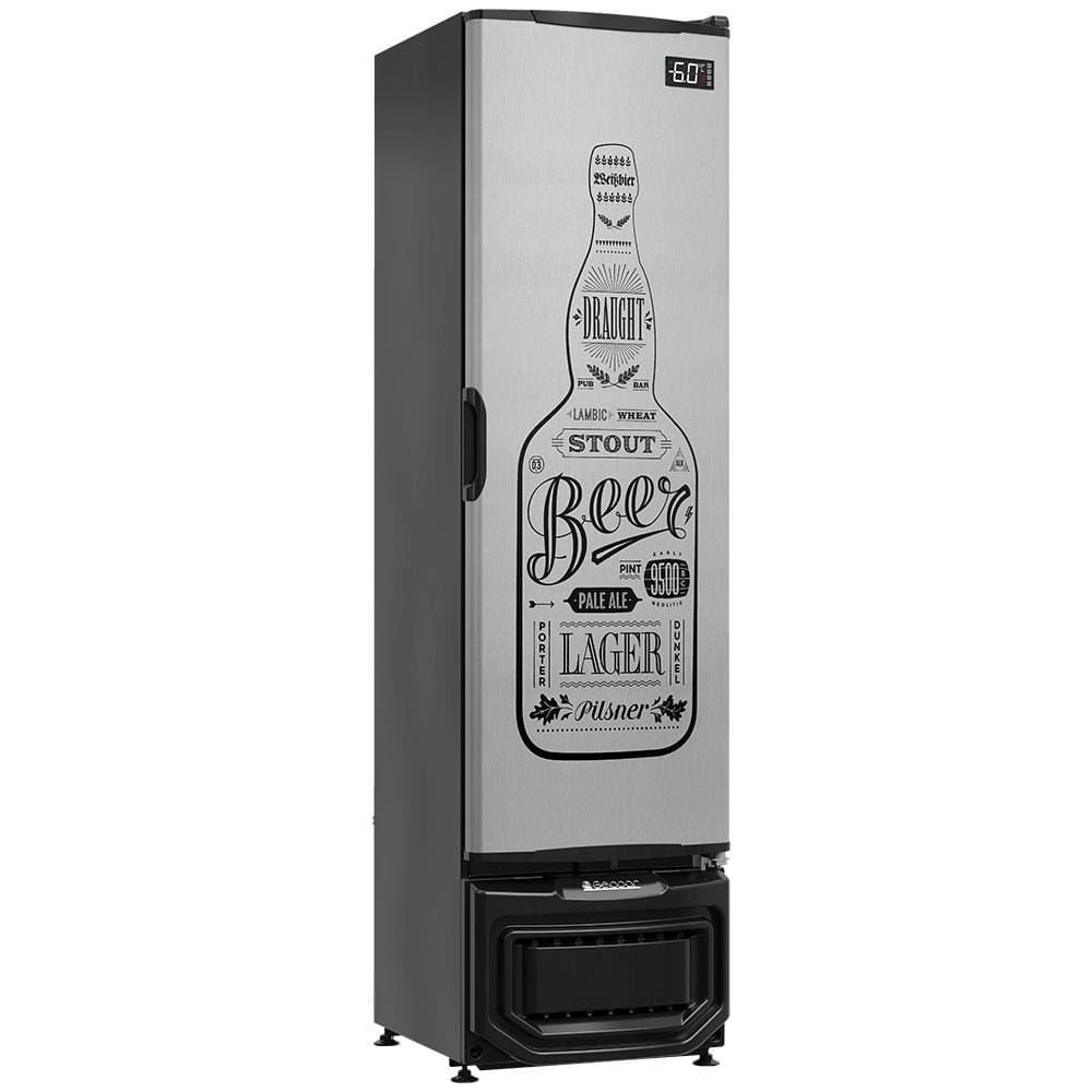 Cervejeira Gelopar GCB-23E GW Frost Free Preta – 228 L