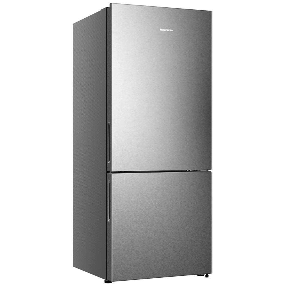 Geladeira Hisense Botton RB-52W Frost Free com Tecnologia Inverter, Portas Reversíveis e Painel Touch 397 L - Inox Look