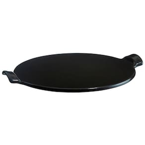 Pedra Refratária Redonda para Pizza Emile Henry em Cerâmica 37 cm - Preta