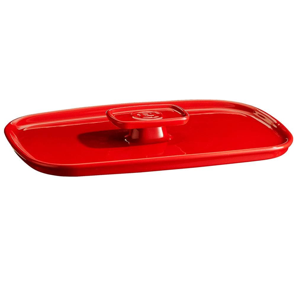 Tampa para Travessa Emile Henry Ovenware em Cerâmica 29x19 cm - Vermelho