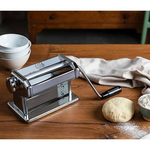 Máquina De Macarrão Para 3 Tipos De Massa Inox - Atlas 150 - Marcato