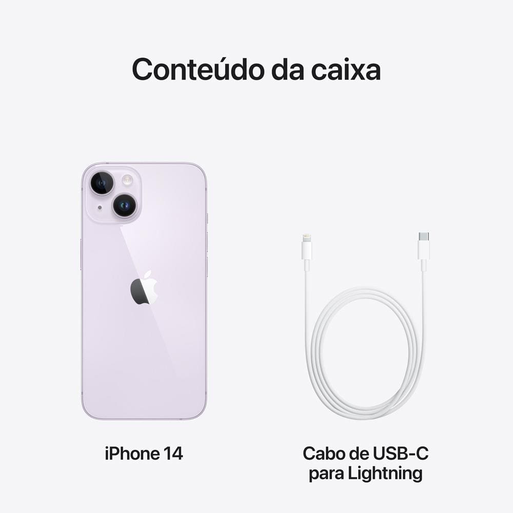 Apple iPhone 14 128GB - Roxo | Ponto