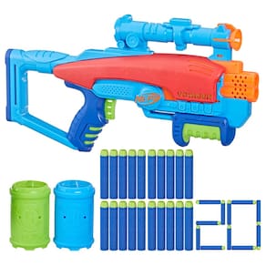 NERF Lança Dardos Elite Disrupter Vermelho Translúcido, com Tambor  Giratório - F2695 - Hasbro