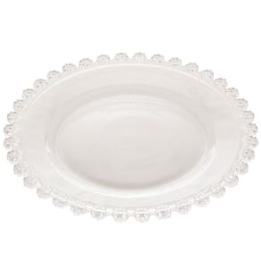 Prato Raso Wolff Daisy em Cristal Transparente - 28 cm