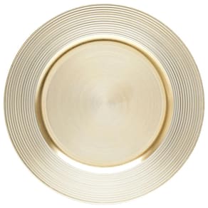 Sousplat de Plástico Wolff Mesa Dourado - 33 cm