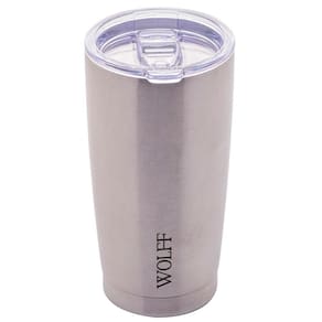 Copo Térmico Wolff 28899 com Tampa e Parede Dupla Inox - 600 ml