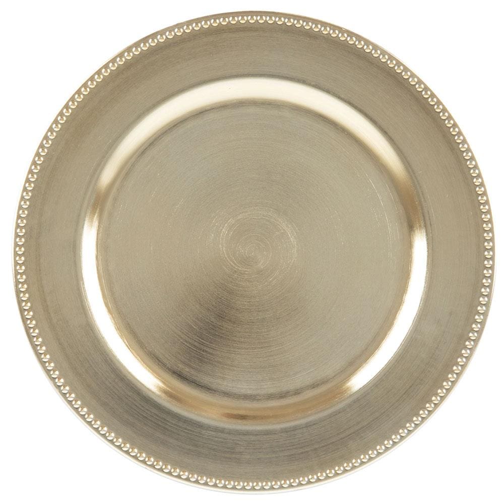 Sousplat de Plástico Wolff Mesa Dourado - 25 cm