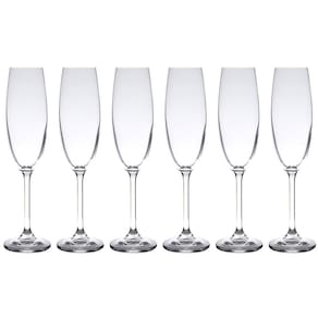 Conjunto de Taças para Champanhe Bohemia Colibri 220 ml - 6 Peças