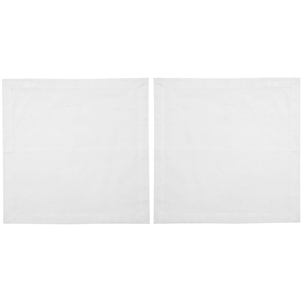 Conjunto de Guardanapos Wolff Mesa Ponto Ajour em Algodão Branco - 2 Peças