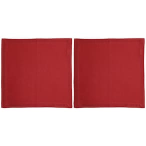 Conjunto de Guardanapos Wolff Mesa em Algodão Vermelho - 2 Peças