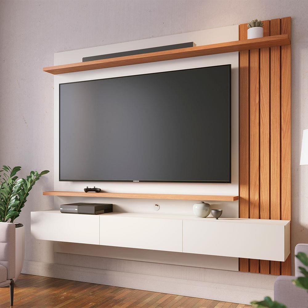 Painel Home Suspenso Colibri Juriti com 180 cm de Largura, Ideal para TV de Até 65”