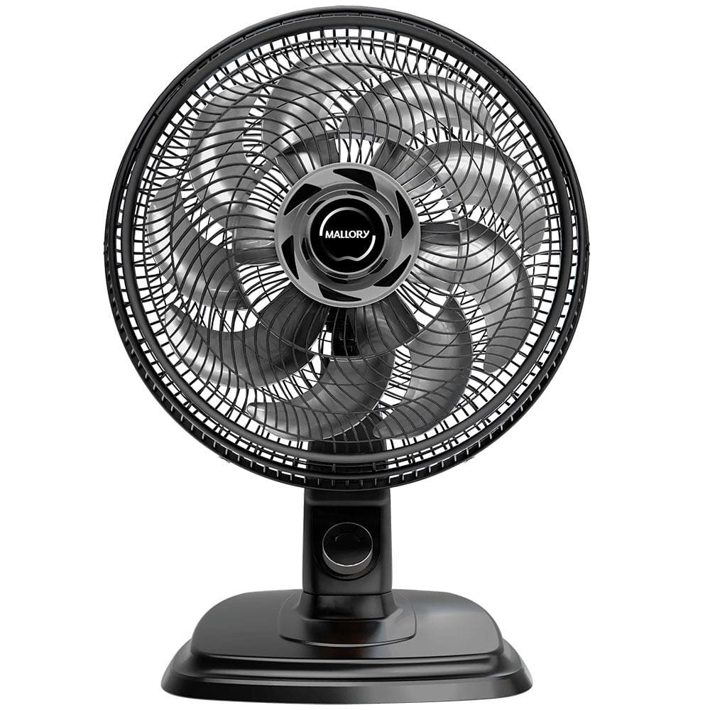 Ventilador de Mesa e Parede 40 cm Mallory EGEO - Preto/Grafite