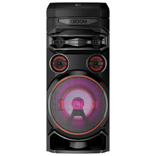 imagem-Torre de Som Acústica LG XBOOM RNC7 com Multi Bluetooth, Karaokê, Entrada de Microfone e Guitarra