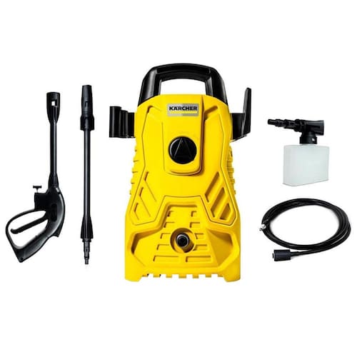 imagem-Lavadora de Alta Pressão Karcher Compacta 1500 PSI/Libras 1400W 300L/h com Aplicador de Detergente e Lança Regulável - 110V