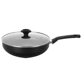 Frigideira Multiflon Amora com Revestimento Antiaderente Ultra 7 Preta com Tampa - 28 cm