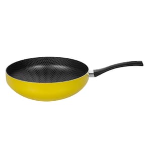 Frigideira Wok Multiflon Color com Revestimento Ultra 7 Amarela - 28 cm