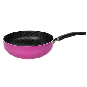 Frigideira Wok Multiflon Color com Revestimento Ultra 7 Rosa - 24 cm
