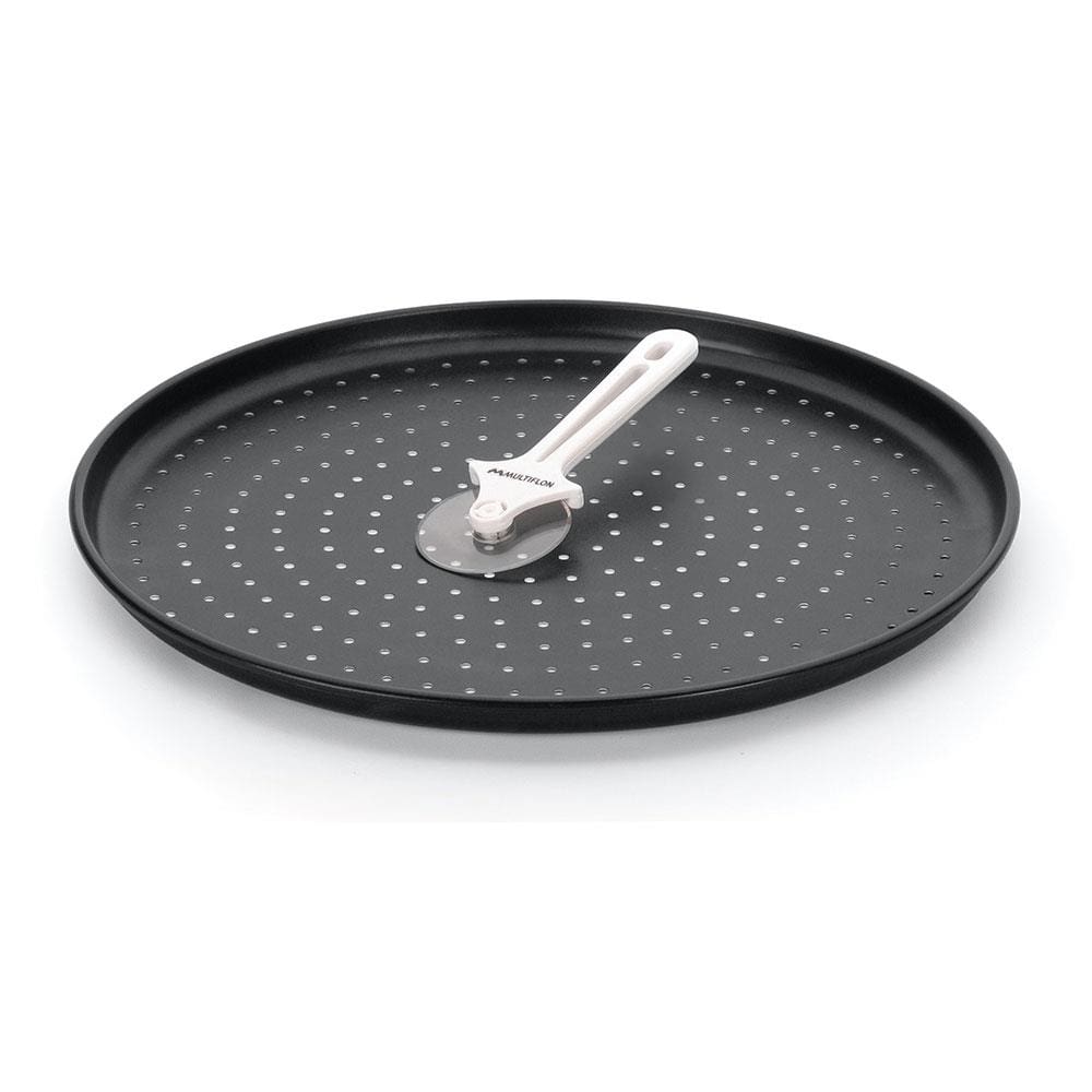 Forma para Pizza Multiflon Furada e com Cortador - 35cm