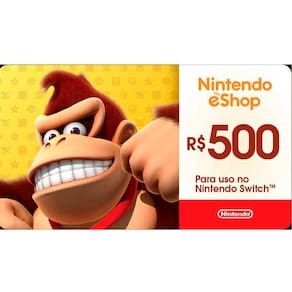 Gift Card Digital Nintendo eShop R$500 para Nintendo Switch