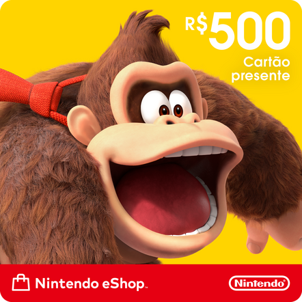 Gift Card Digital Nintendo eShop R$500 para Nintendo Switch