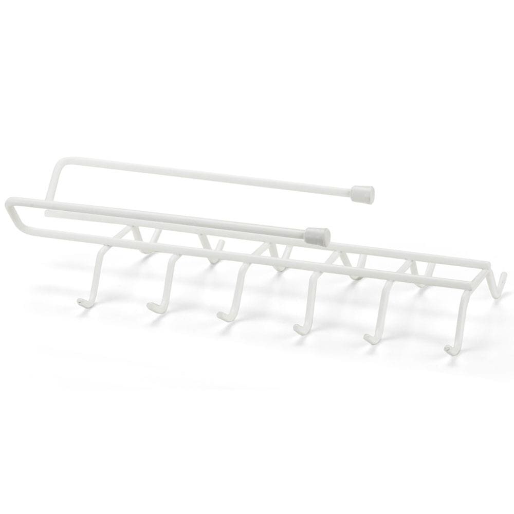Suporte para Xícaras e Canecas Arthi Com Ponteira Plástica - Branco