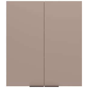 Armário Aéreo Bartira Cristal MDP 15mm com 2 Portas e 2 Prateleiras - 80cm de largura