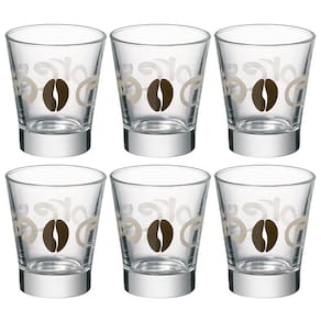 Conjunto de Copos Luigi Bormioli Caffeino Chicco 85 ml - 6 Peças