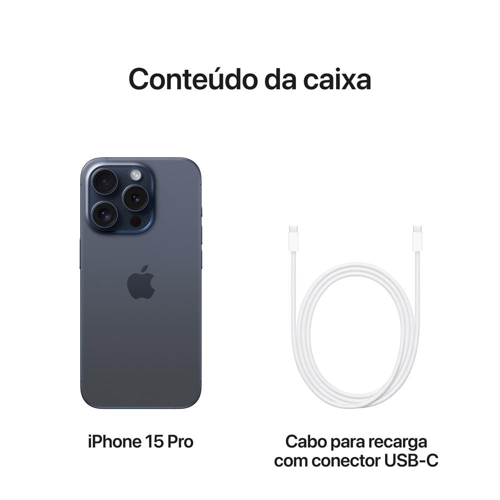 Apple iPhone 15 Pro 128GB - Titânio | Ponto