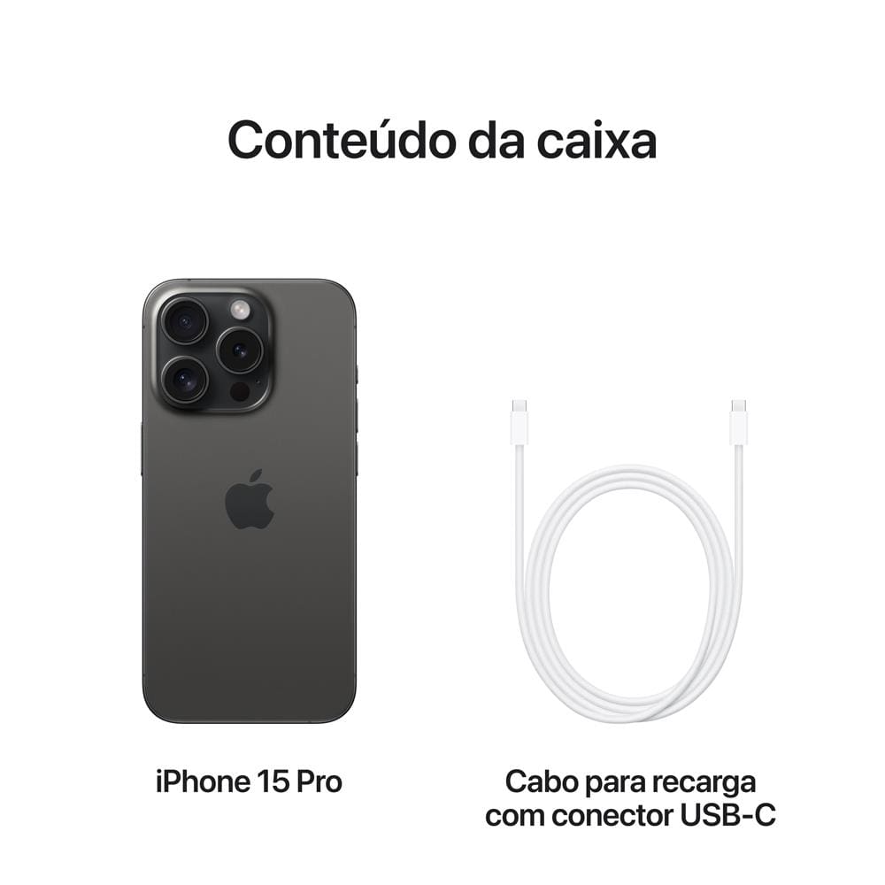 Apple iPhone 15 Pro 1TB - Titânio | Ponto
