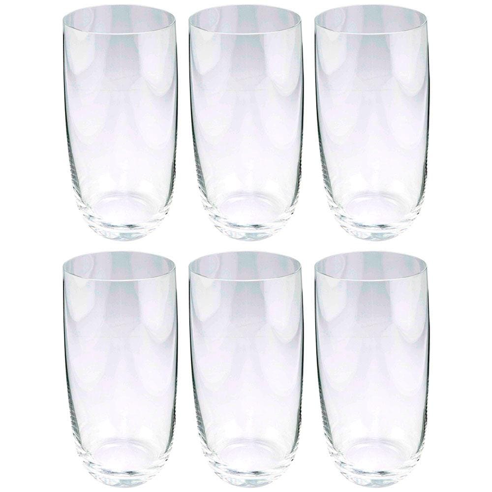 Conjunto de Copos Alto Jazz Fracalanza em Cristal 460ml - 6 Peças