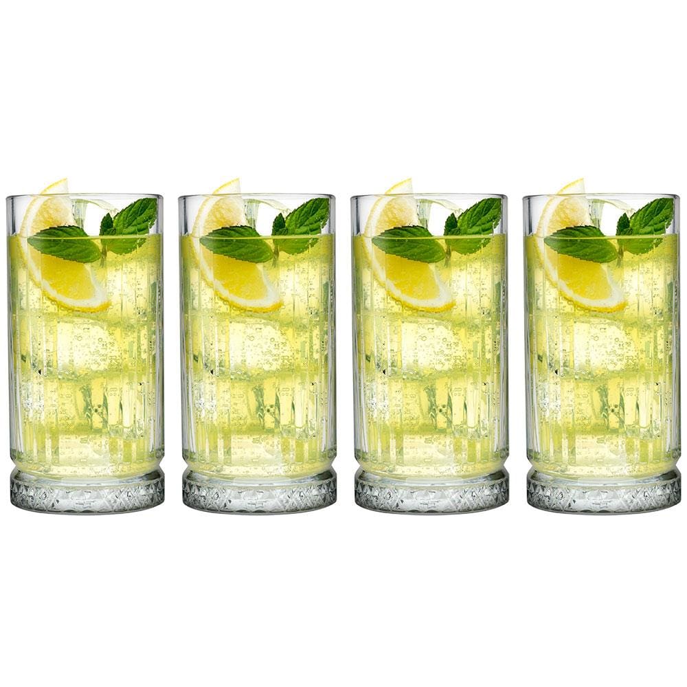 Conjunto de Copos Alto Pasabahce Elysia em Vidro 445ml - 4 Peças