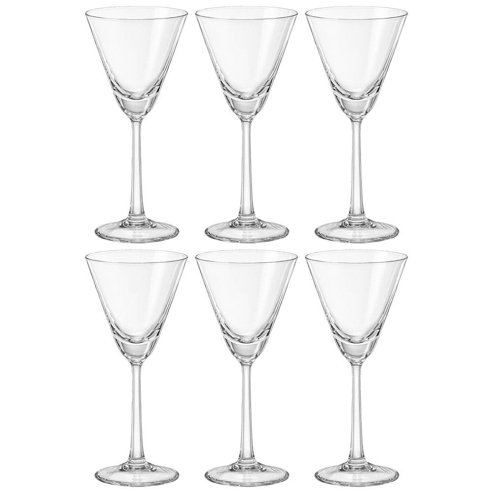 Conjunto de Taças para Coquetel Bohemia Praline em Cristal 90ml - 6 Peças