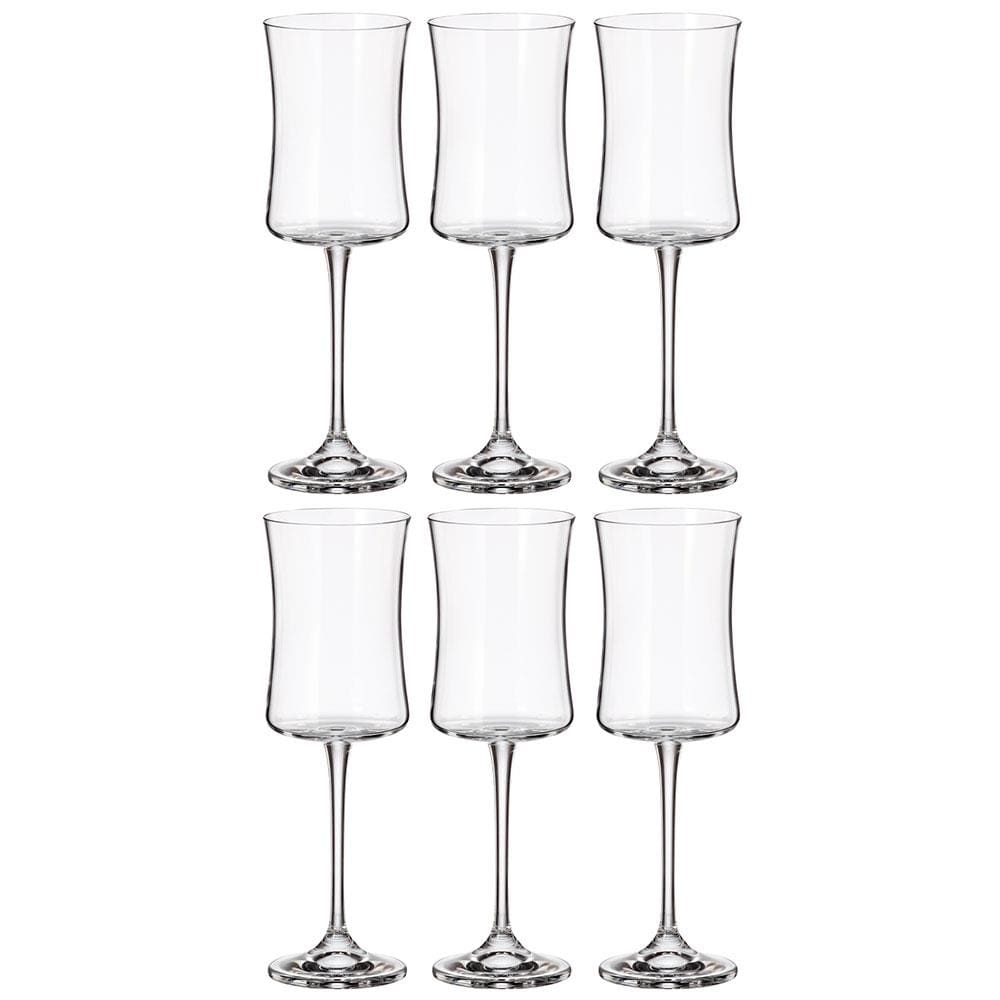 Conjunto de Taças para Vinho Bohemia Buteo em Cristal 260ml - 6 Peças
