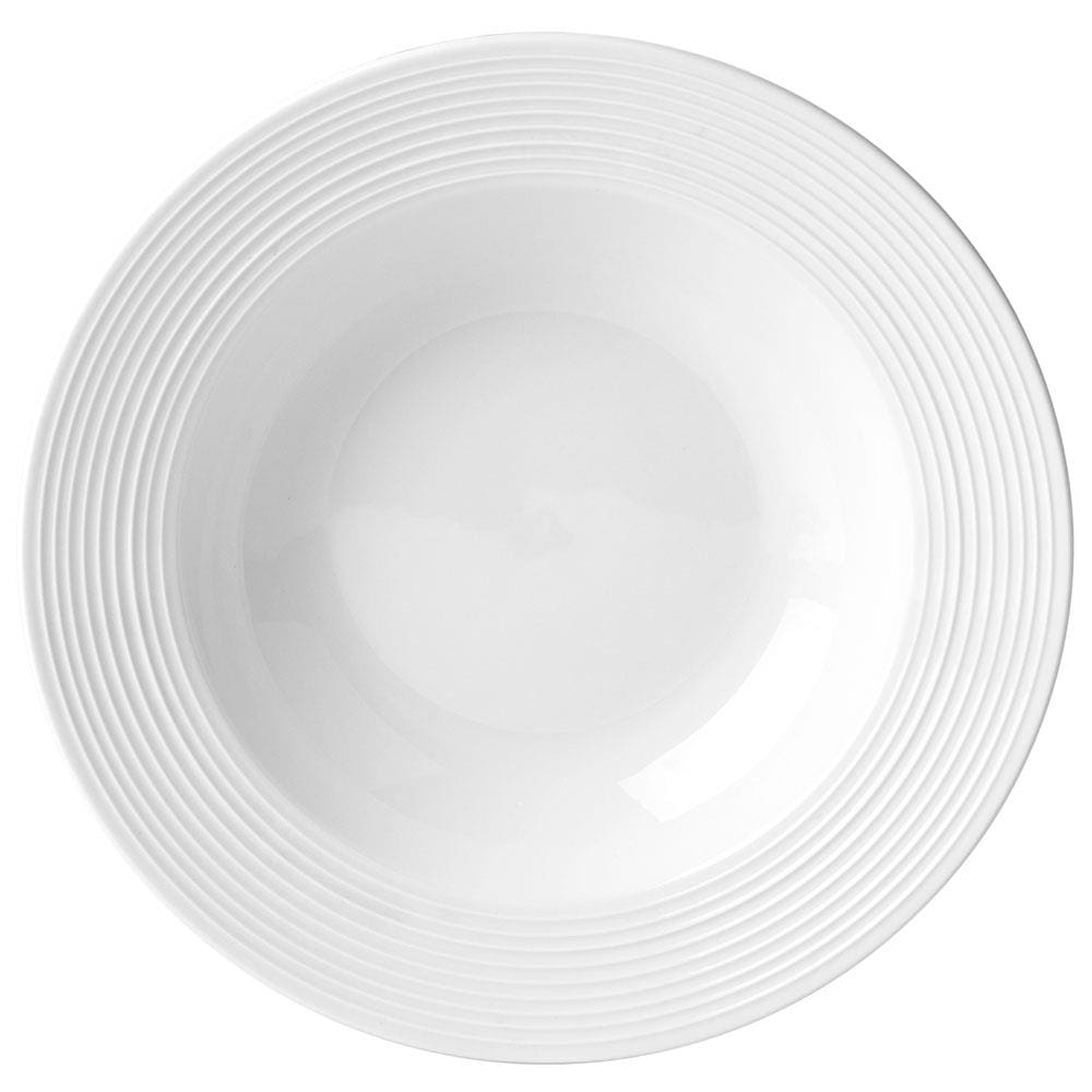 Prato Fundo L'Hermitage Brizzard em Porcelana 22,5 cm - Branco