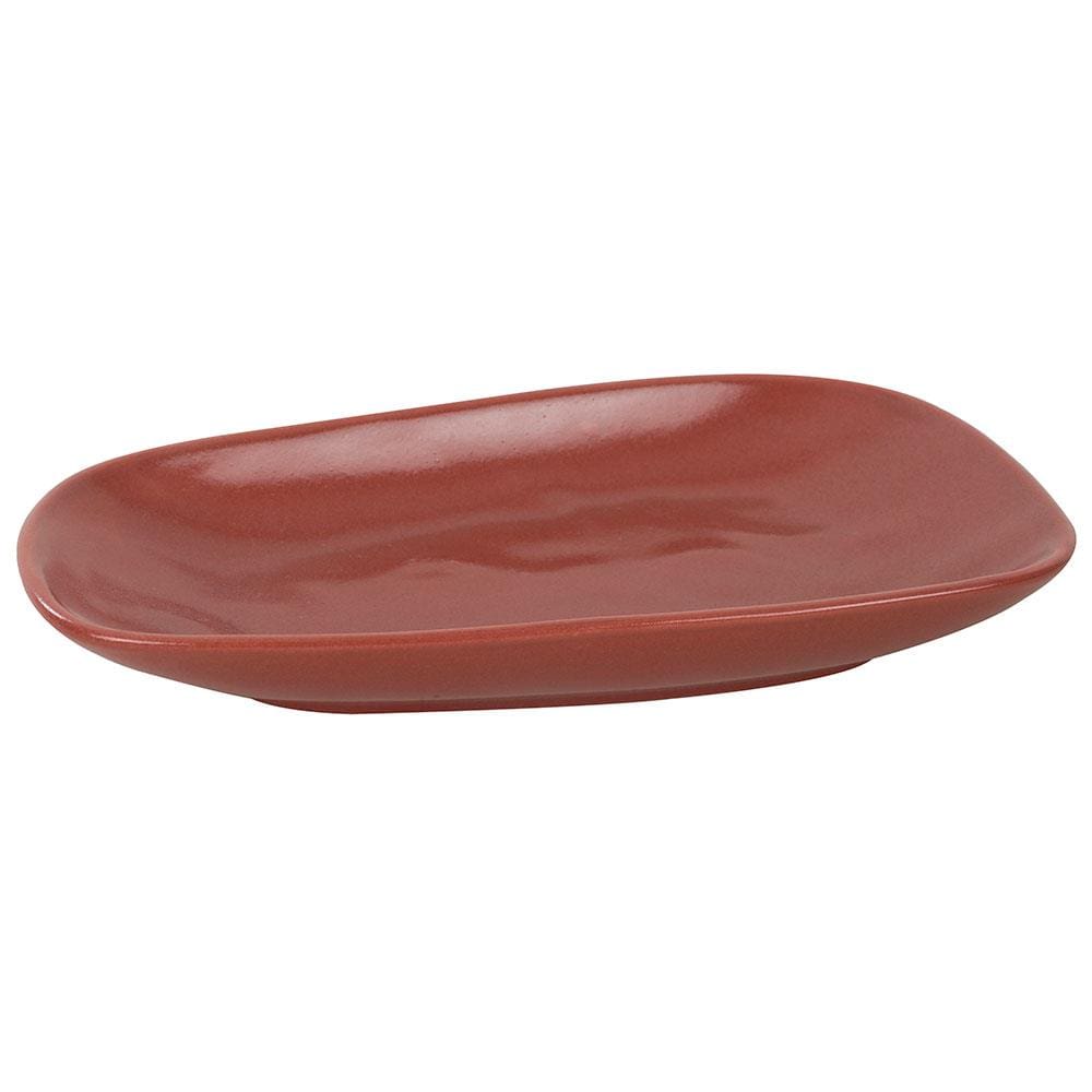 Prato Oval L’Hermitage Sumatra em Cerâmica 16,40 x 28,40 cm - Vermelho