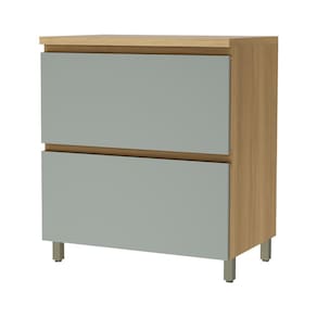 Balcão Nesher Rainha em MDF 15mm com 1 Porta, 1 Gaveta e 1 Prateleira - 80cm de largura