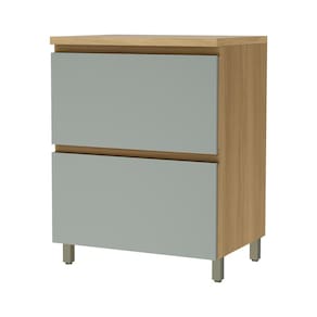 Balcão Nesher Rainha em MDF 15mm com 1 Porta, 1 Gaveta e 1 Prateleira - 70cm de largura