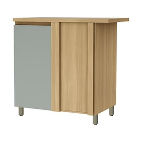 Balcão de Canto Nesher Rainha em MDF 15mm com 1 Porta e 1 Prateleira - 92cm de largura