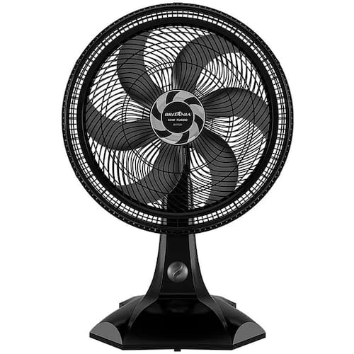 imagem-Ventilador Britânia BVT301 para Mesa ou Parede 60W 3 Velocidades 6 Pás - Preto - 220V