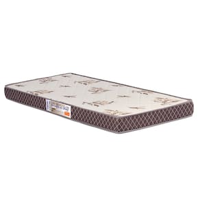 Colchão de Solteiro Globalflex Guardião D20 078 de Espuma Revestida em Poliéster – Marrom e Bege