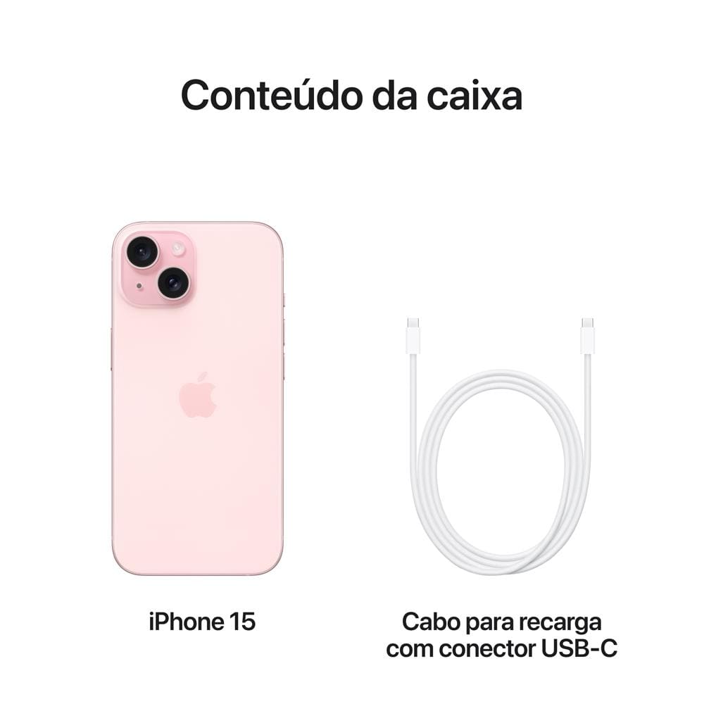 Apple iPhone 15 256GB - Rosa | Ponto