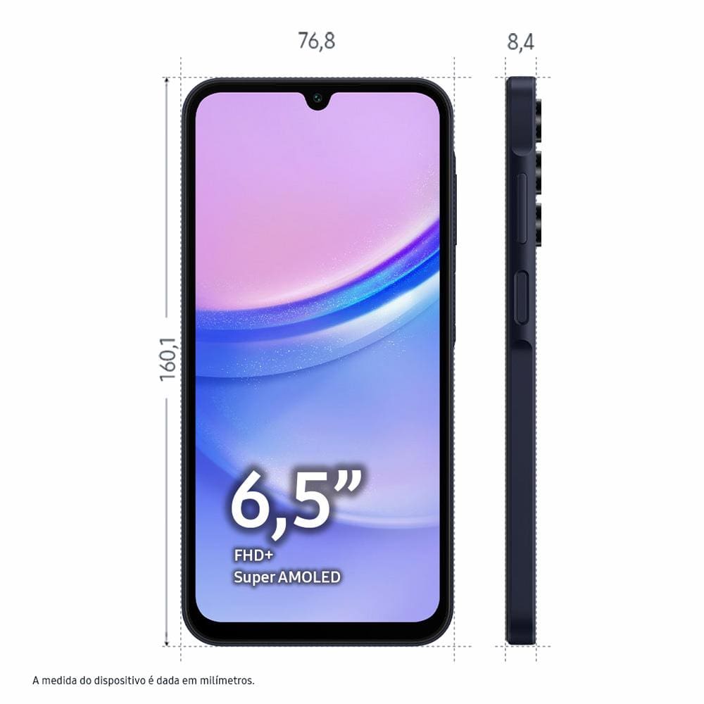 Smartphone Samsung Galaxy A15 4G Azul | Ponto