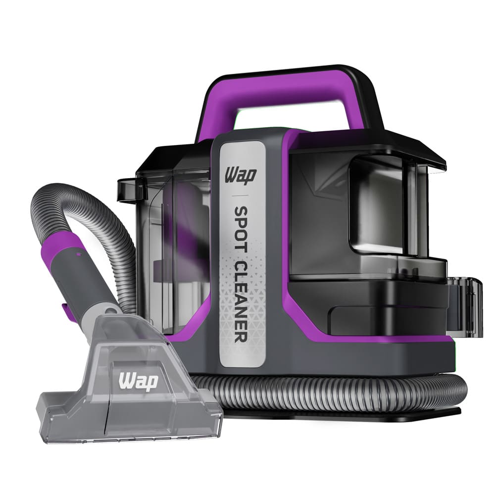 Extratora de Sujeiras Portátil WAP Spot Cleaner W3 1450W 3 em 1 para Tapetes, Carpetes, Estofados e Colchões – Cinza e Roxo