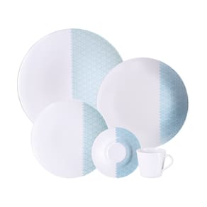 Aparelho de Jantar 20 peças Tramontina Aquarius em Porcelana Decorada – Verde