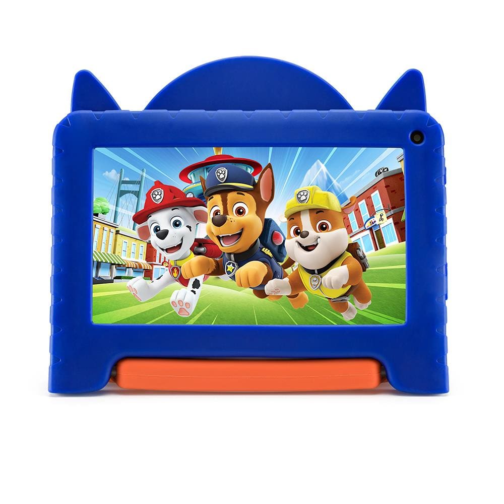 Tablet Infantil Multi Patrulha Canina com Tela de 7”, Wi-Fi, Bluetooth, 64GB, 4GB de RAM, processador Quad-Core e Android 13 GO