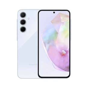 Smartphone Samsung Galaxy A35 5G Azul Claro 128GB, 6GB RAM, Câmera Tripla Traseira de até 50MP, Selfie de 13MP e Tela super AMOLED de 6,6"